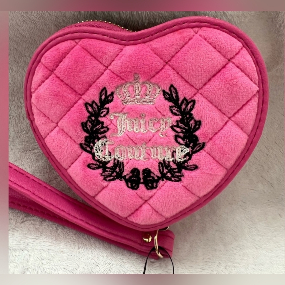 Juicy Couture Pink Heart Clutch